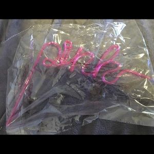 Plastic reusable straw from PINK